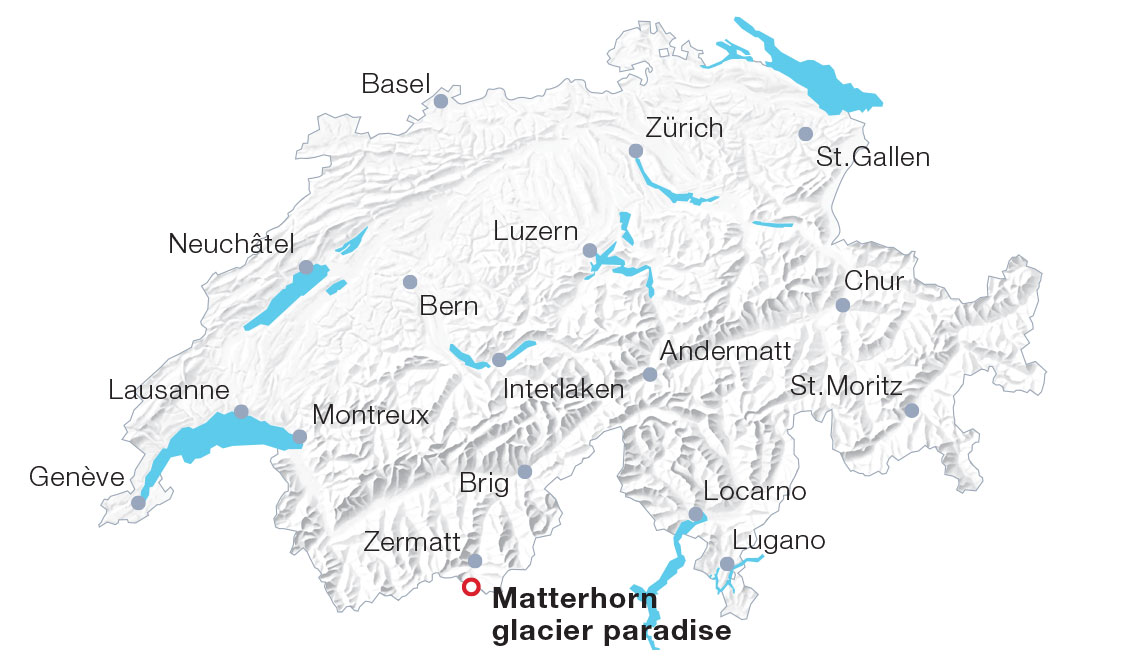 Map Matterhorn glacier paradise Map Matterhorn glacier paradise