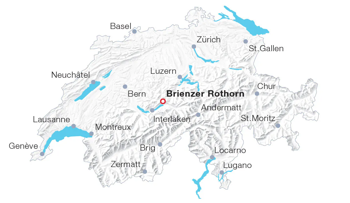 Map Brienzer Rothorn Map Brienzer Rothorn